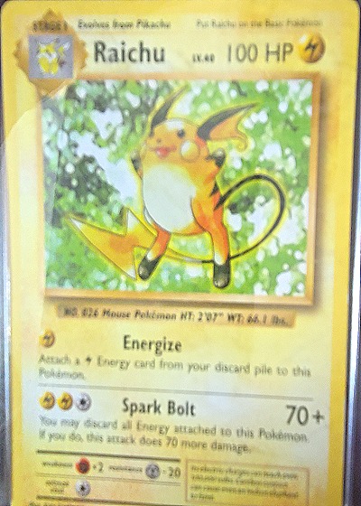1999 Pokémon #14 Raichu — front