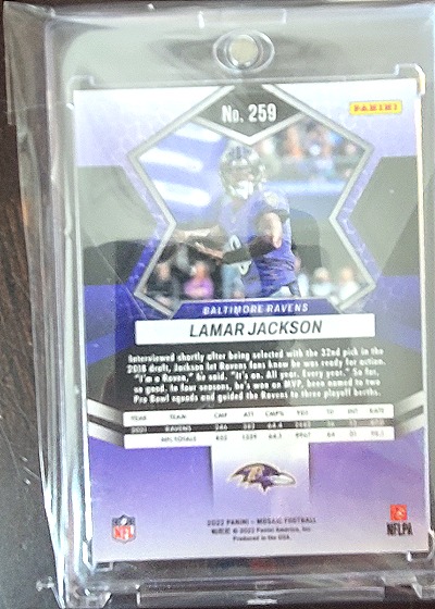 2022 Panini Mosaic #259 Lamar Jackson — front