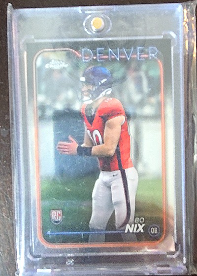 2024 Topps Chrome #206 Bo Nix Rookie — front