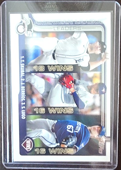 2025 Topps #151 American League Leaders Wins (Skubal / Berríos / Lugo) — front