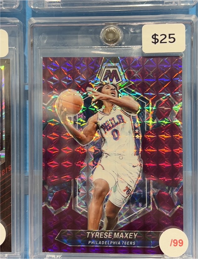2023-24 Panini Mosaic #79 Tyrese Maxey — front