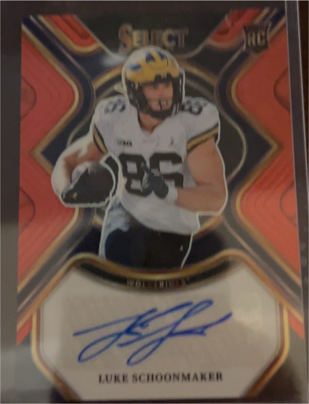 2023 Panini Select Draft Picks #RS-LSC Luke Schoonmaker — front