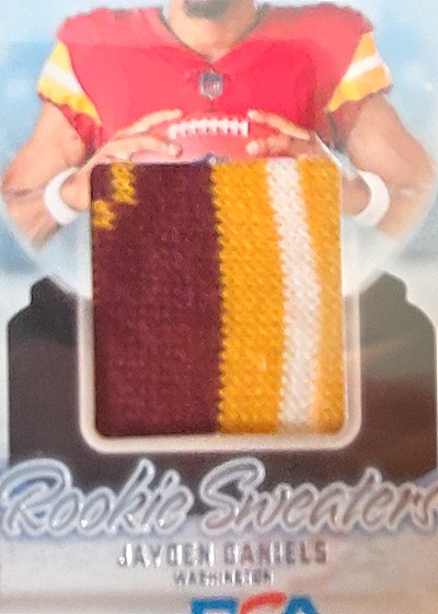 2024 Panini Donruss Rookie Holiday Sweaters #RHS-JDA Jayden Daniels — front