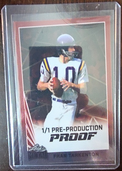 2024 Leaf Football 1/1 Pre-Production Proof Tez Johnson — front