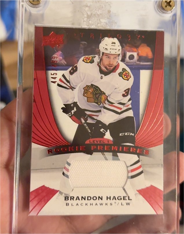 2020-21 Upper Deck Trilogy Rookie Premieres Level 1 #445 Brandon Hagel — front