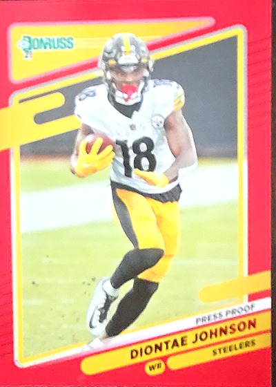 2021 Donruss #25 Diontae Johnson — front