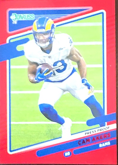 2021 Donruss #143 Cam Akers — front