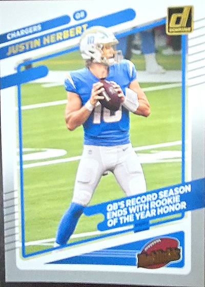 2021 Donruss Highlights #HI-22 Justin Herbert — front