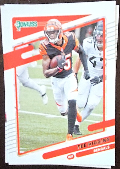 2021 Donruss #213 Tee Higgins Cincinnati Bengals — front