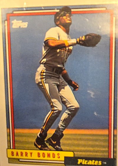 1992 Topps #380 Barry Bonds — front