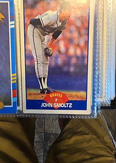 1989 Score #616 John Smoltz — front
