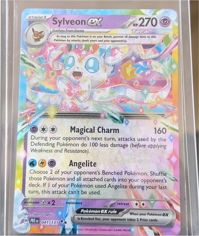 2025 Pokémon Prismatic Evolutions #041 Sylveon ex — front