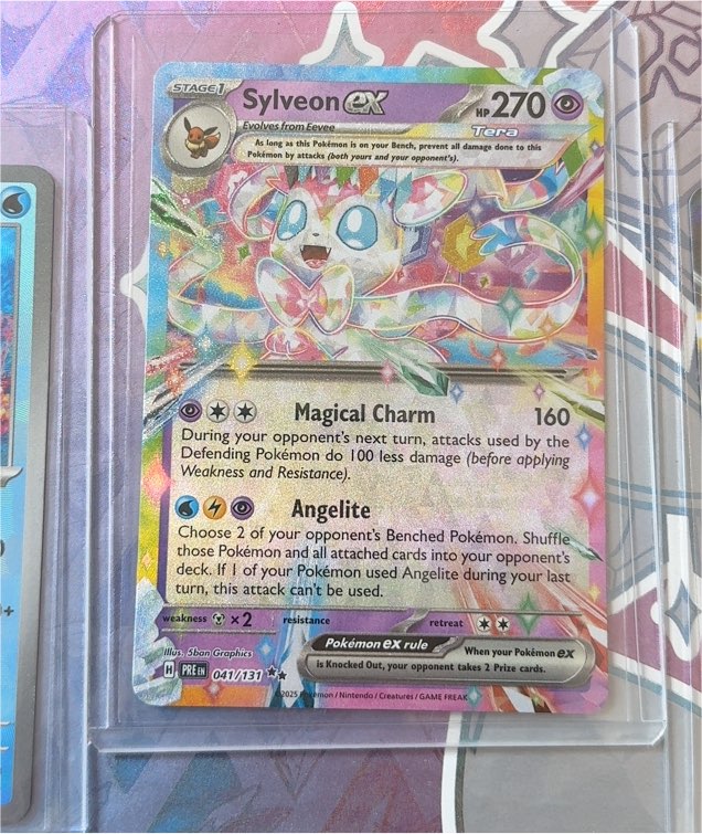 2025 Pokémon Prismatic Evolutions #041 Sylveon ex — front