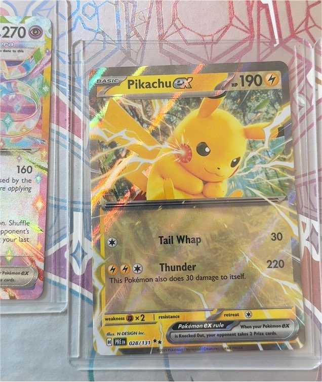 2025 Pokémon TCG Prismatic Evolutions #028 Pikachu EX — front