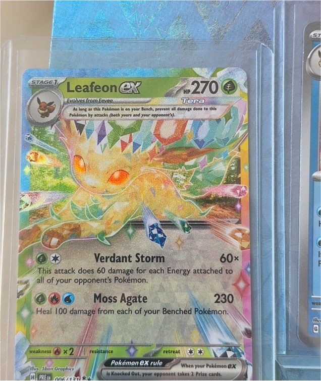 2025 Pokémon Prismatic Evolutions #006 Leafeon ex — front