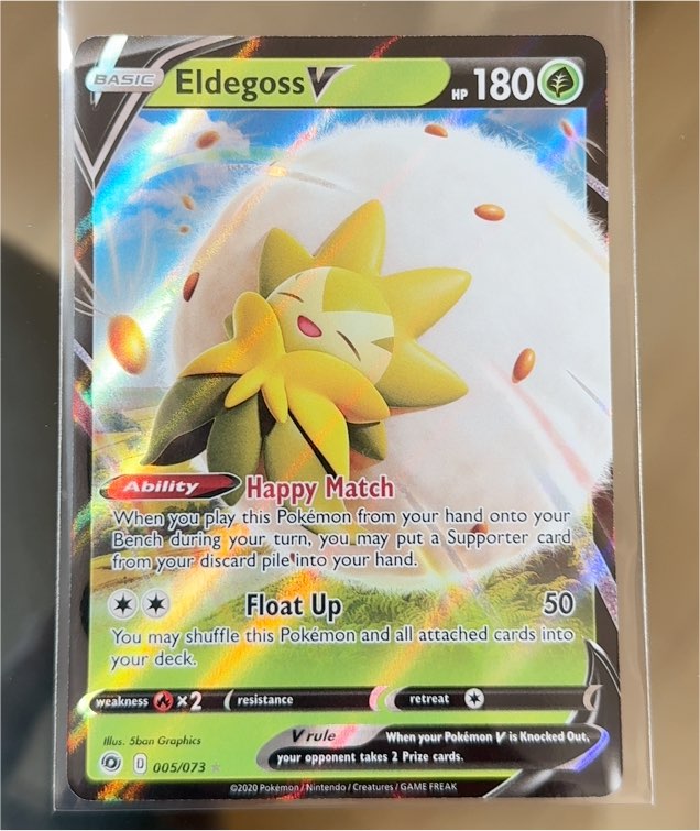 2020 Pokémon TCG Champions Path #005 Eldegoss V — front