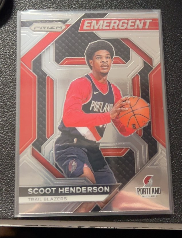 2023-24 Panini Prizm #16 Scoot Henderson Emergent — front