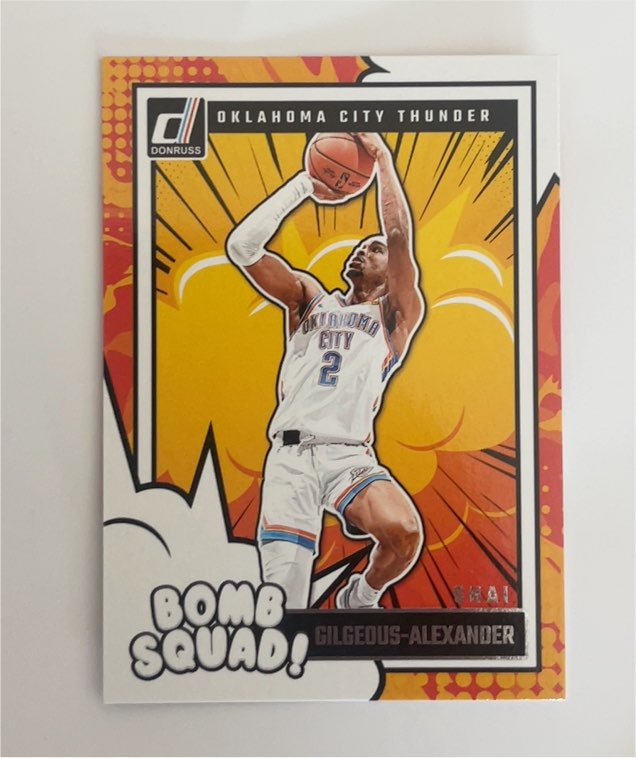 2024-25 Panini Donruss #12 Shai Gilgeous-Alexander Bomb Squad — front