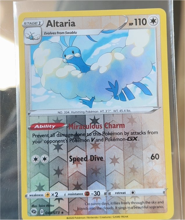 2020 Pokemon Champion's Path #049 Altaria — front