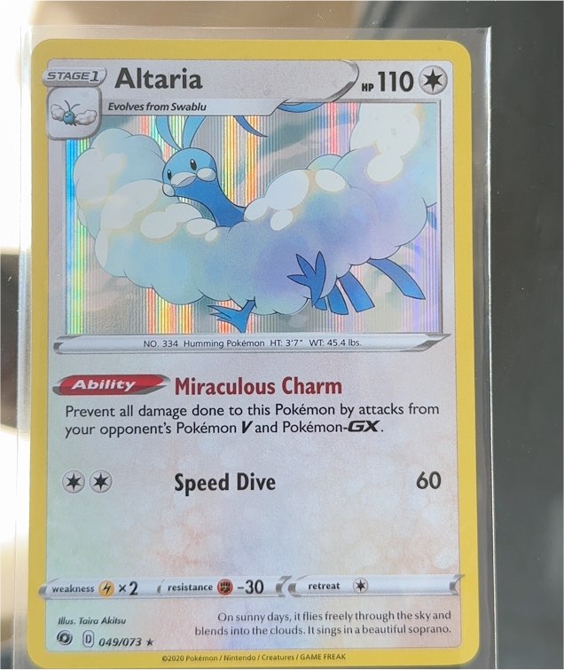 2020 Pokémon Champion's Path #049 Altaria — front