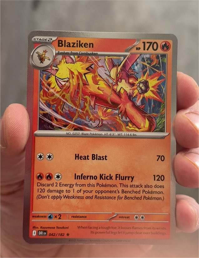2025 Pokémon TCG #042 Blaziken — front