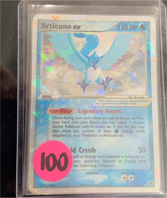2004 Pokemon EX #110 Articuno ex — front