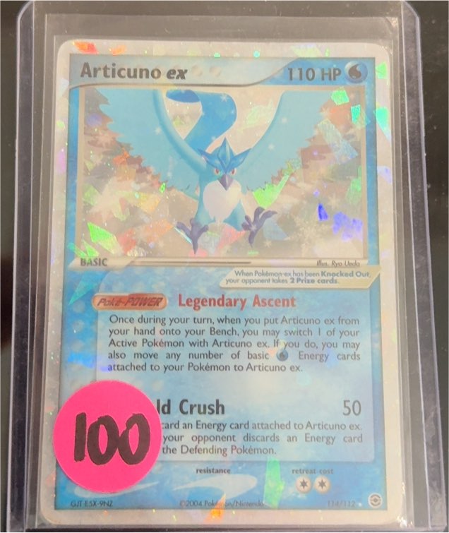2004 Pokemon EX FireRed & LeafGreen #114 Articuno ex — front
