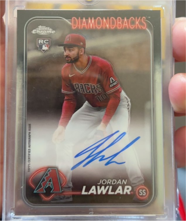 2024 Topps Chrome #RA-JLA Jordan Lawlar — front