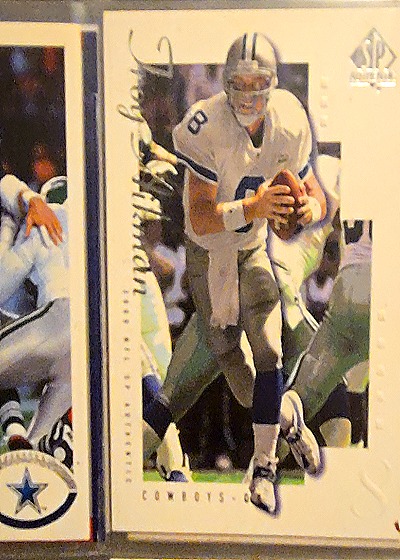 2000 SP Authentic #21 Troy Aikman — front