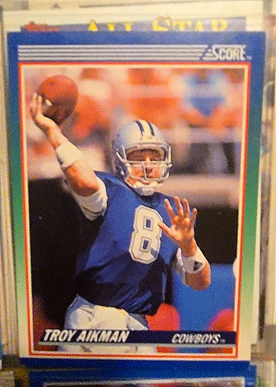 1990 Score #21 Troy Aikman — front