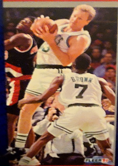 1992-93 Fleer #1 Larry Bird — front