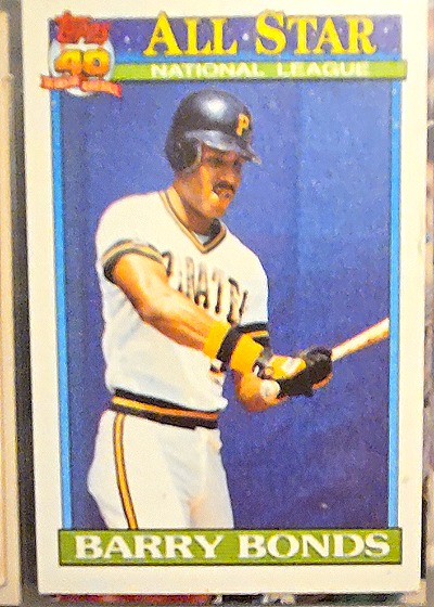 1991 Topps #401 Barry Bonds — front