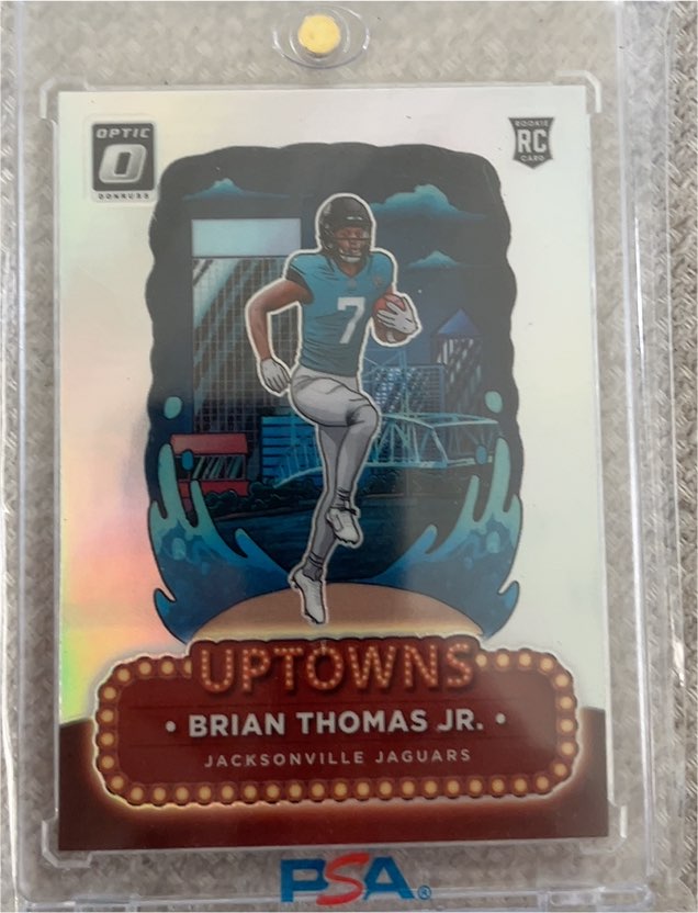 2024 Panini Donruss Optic #12 Brian Thomas Jr. Uptowns Rookie Card — front
