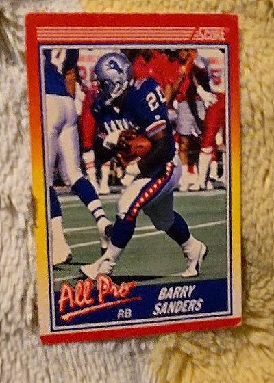 1990 Score #580 Barry Sanders — front