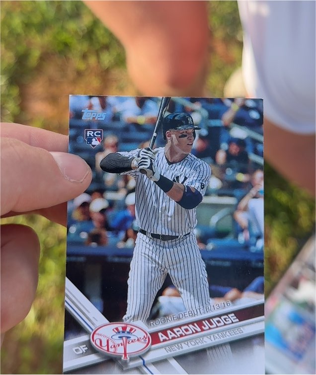 2017 Topps Update #US99 Aaron Judge Rookie Debut — front