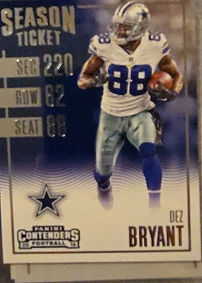 2016 Panini Contenders #3 Dez Bryant — front
