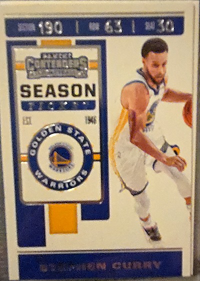 2019-20 Panini Contenders #92 Stephen Curry — front