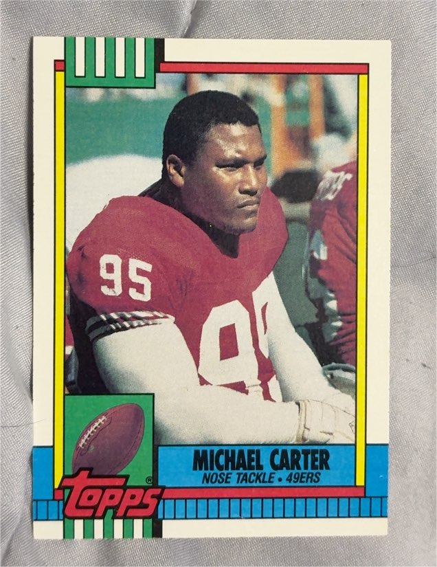 1990 Topps #19 Michael Carter — front