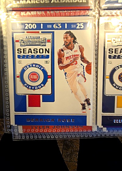 2019-20 Panini Contenders #28 Derrick Rose Season Ticket — front
