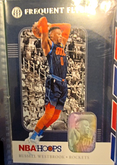 2019-20 Panini NBA Hoops Frequent Flyers #9 Russell Westbrook — front