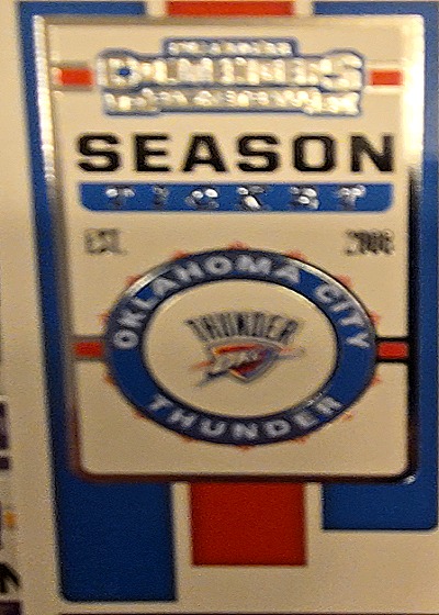 2019-20 Panini Contenders Season Ticket Oklahoma City Thunder — front