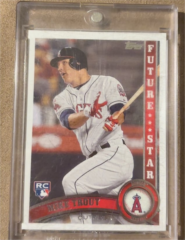 2011 Topps Update #US175 Mike Trout Rookie Card — front