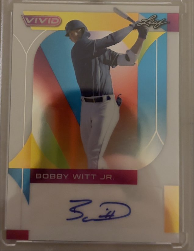 2022 Leaf Vivid #18 Bobby Witt Jr. — front
