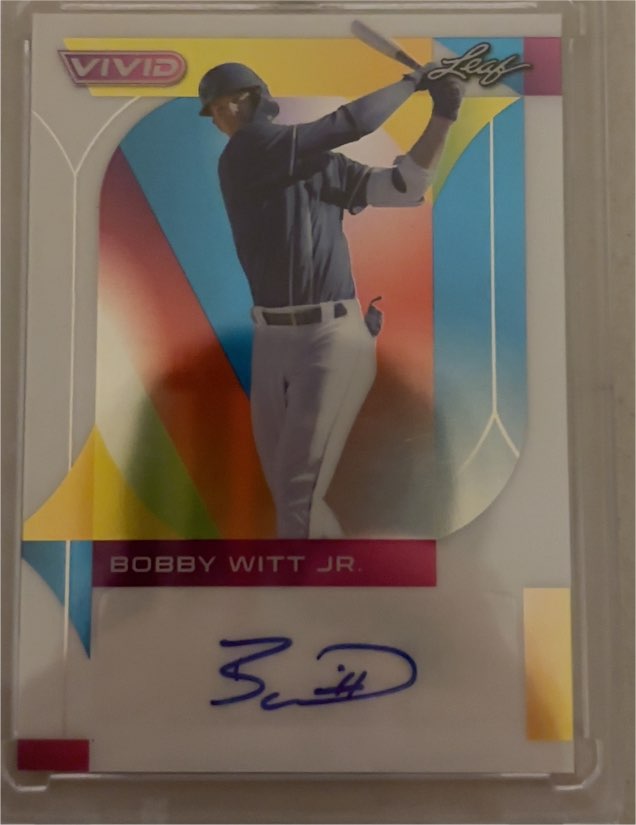 2022 Leaf Vivid #18 Bobby Witt Jr. — front