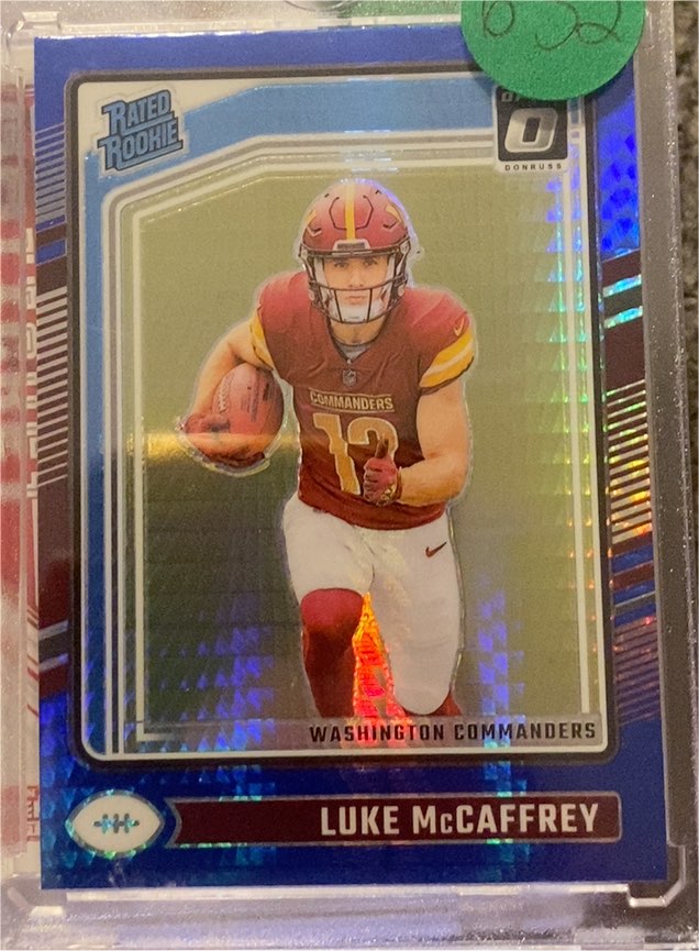 2024 Donruss Optic #268 Luke McCaffrey — front
