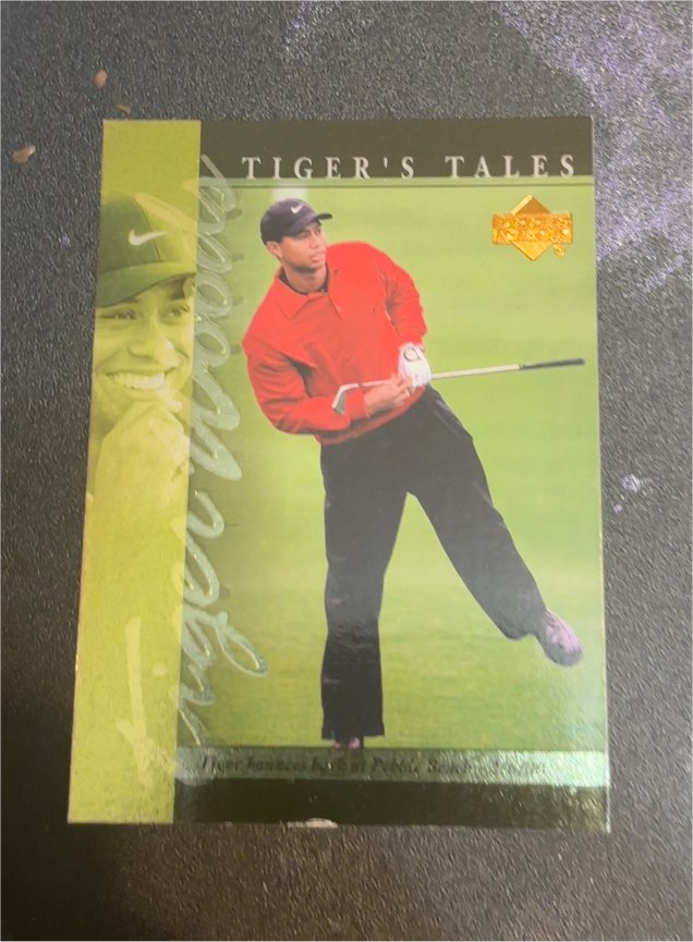 2001 Upper Deck Tiger's Tales #TT22 Tiger Woods — front