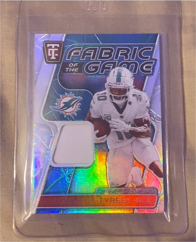 2024 Panini Totally Certified Fabric of the Game #FG-TRH Tyreek Hill — front