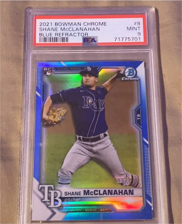 2021 Bowman Chrome #8 Shane McClanahan — front