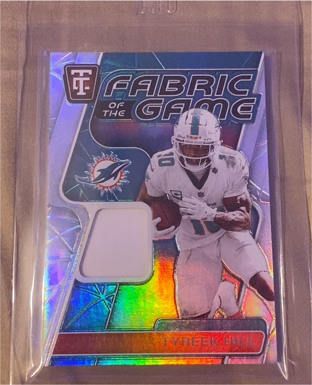 2024 Panini Totally Certified Fabric of the Game #FG-TH Tyreek Hill — front