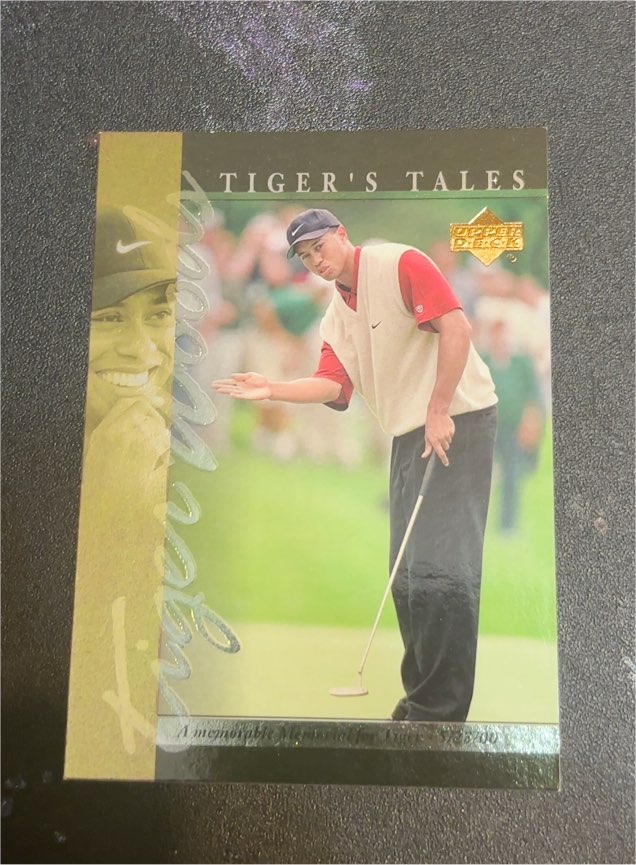 2001 Upper Deck Tiger's Tales #TT24 Tiger Woods — front